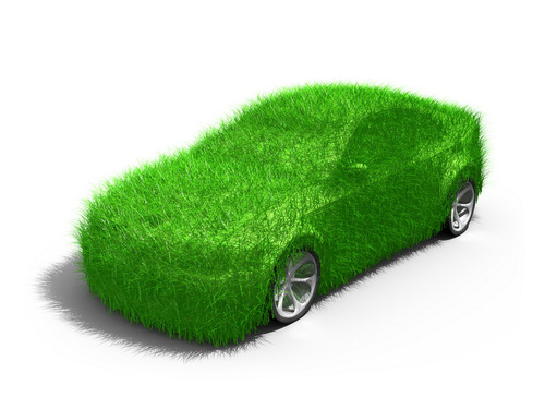 stock photo : Green Car